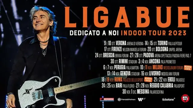 Luciano Ligabue, continua il suo “Dedicato a Noi Tour” 2023: ecco tutte le prossime date, dove e quando comprare i biglietti