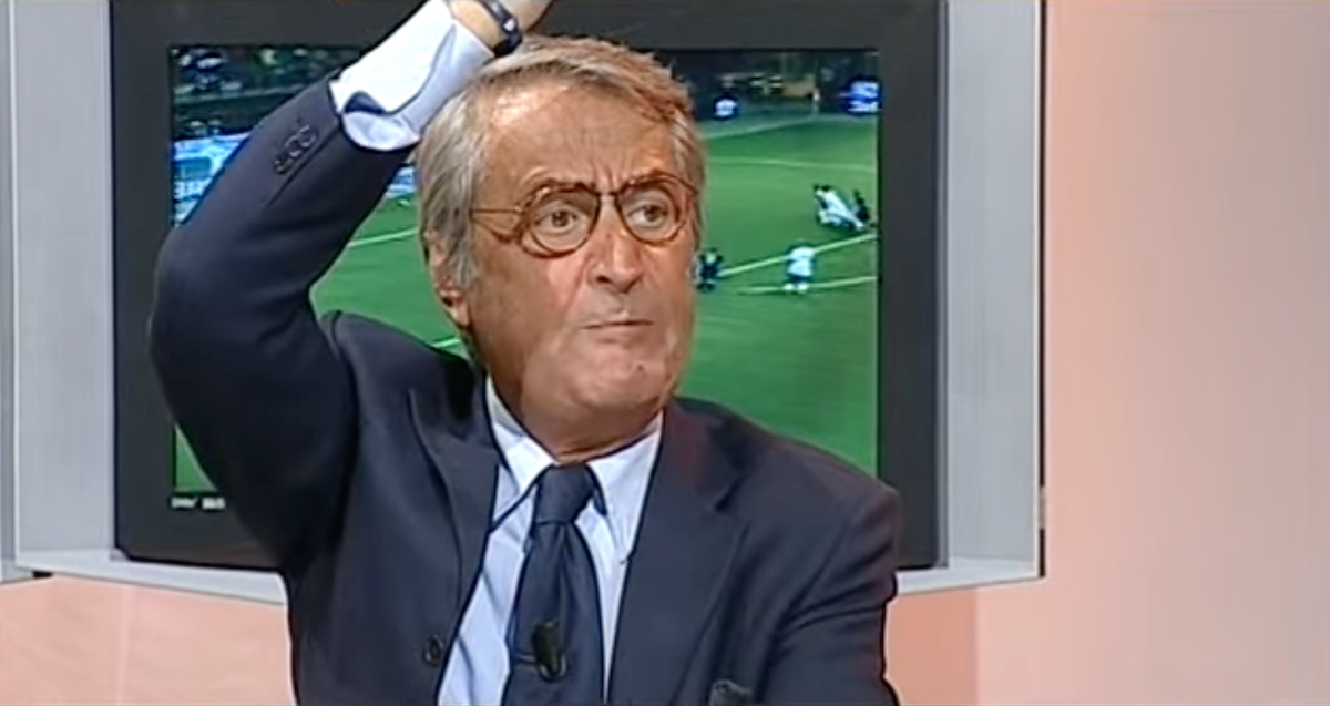 Elio Corno commenta in una sua trasmissione tv Moggi